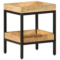 VidaXL Beistelltisch 35x35x45 cm Massivholz Rohes Mango