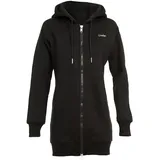 Winshape Lange, kuschelige Hoodie-Jacke mit 2-Wege-Zipper J006 in schwarz | Gr.: XS