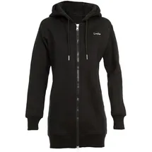 Winshape Lange, kuschelige Hoodie-Jacke mit 2-Wege-Zipper J006 in schwarz | Gr.: XS