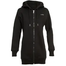Winshape Lange, kuschelige Hoodie-Jacke mit 2-Wege-Zipper J006 in schwarz | Gr.: XS