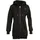 Winshape Lange, kuschelige Hoodie-Jacke mit 2-Wege-Zipper J006 in schwarz | Gr.: XS