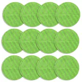 yangyuqi 12 Stück Mikrofaser-Pads Kompatibel für Steam Twister Dampfreiniger, Ersatz Pads für alle Böden - Langlebig und Perfekte Passform - Maschinenwaschbar