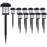 DEUBA Laterne Kunststoff 38,0 cm 12er Set schwarz
