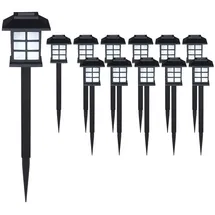 DEUBA Laterne Kunststoff 38,0 cm 12er Set schwarz