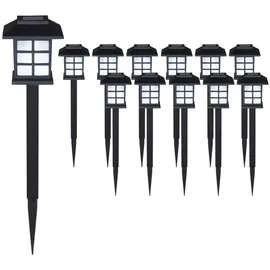 DEUBA Laterne Kunststoff 38,0 cm 12er Set schwarz