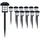 DEUBA Laterne Kunststoff 38,0 cm 12er Set schwarz