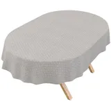 ANRO Tischdecke Wachstuch 3.0 abwaschbar Geometrie Tischwäsche (Einzelstück 1-tlg), wasserabweisend PU-Beschichtet Konstruktivismus Grau Oval 220x140cm grau Oval | 140 cm x 220 cm