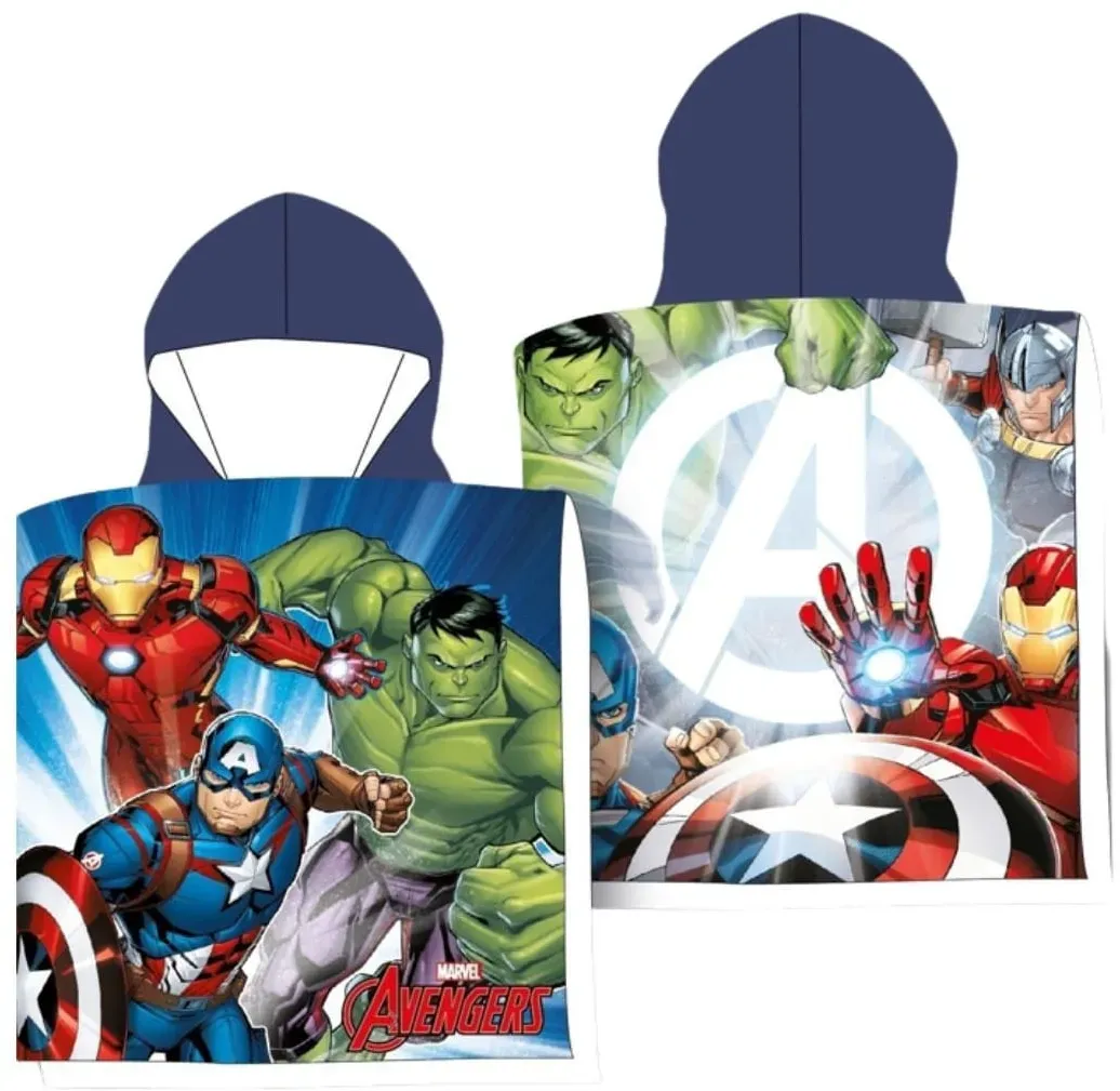 Avengers Poncho Weicher Kapuzenponcho für Kinder