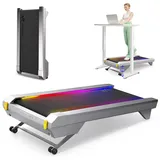 UREVO CyberPad Walking Pad Untertisch-Laufband mit 14% automatischer Steigung, leiser Brushless-Motor, Smart Laufband für Büro & Zuhause, große Lauffläche, App-Steuerung