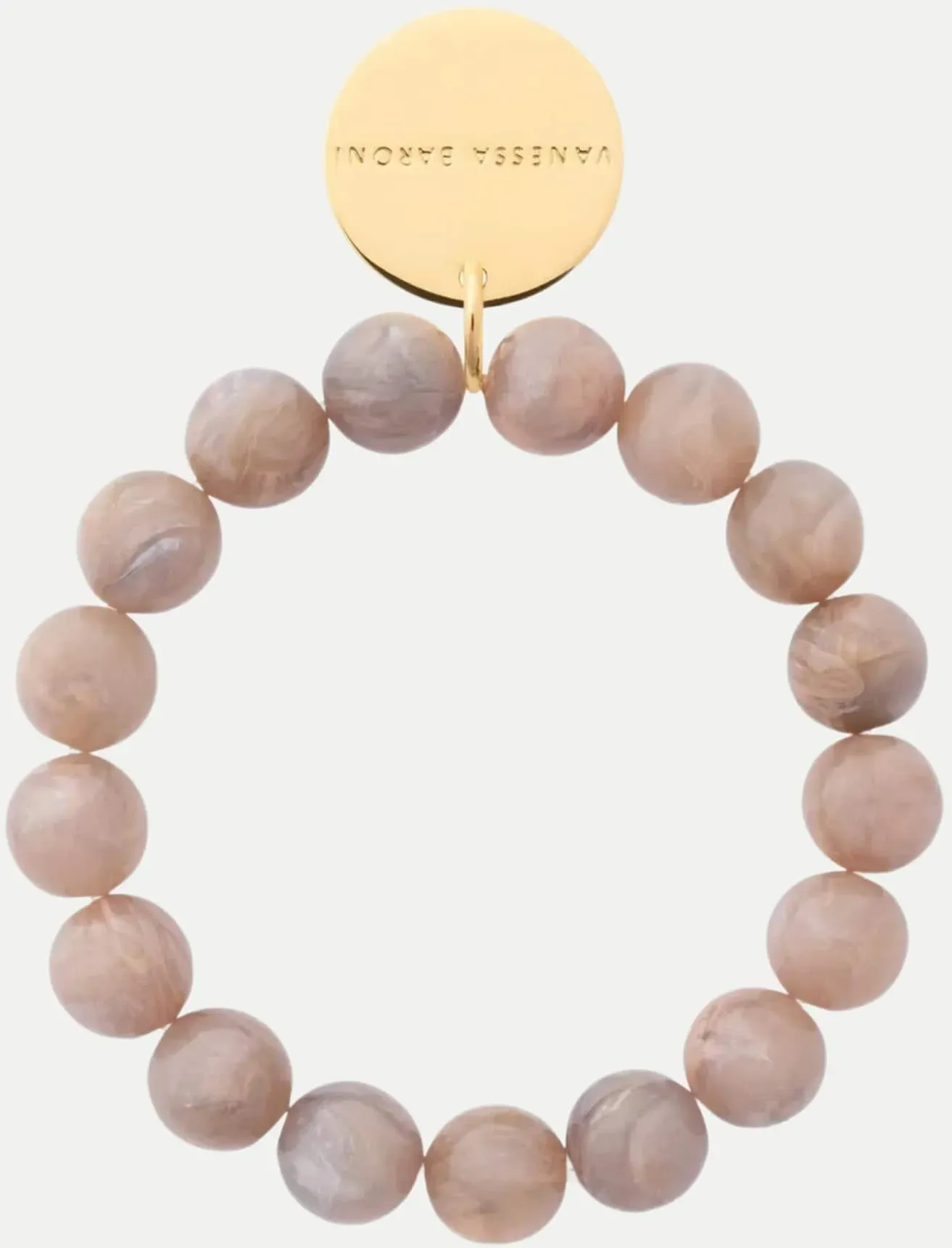 Mini Beads Flex Bracelet Beige