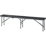[en.casa] Mark 180 x 25 x 43 cm Schwarz