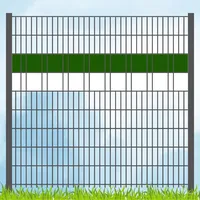 zaun|zu® Sichtschutzstreifen 200 x 5 cm Grün/Weiß Kunststoff