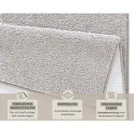 HANSE HOME Pure uni, Grau, 200x300