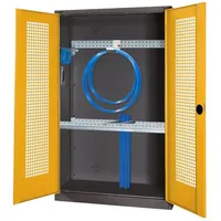 C+P Modul-Sportgeräteschrank ""Grundausstattung"" mit Lochblech-Flügeltüren, HxBxT 195x120x50 cm, Ergo-Lock