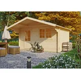 Kiehn-Holz Gartenhaus Dimberg 4,37 x 4,23 m Beige