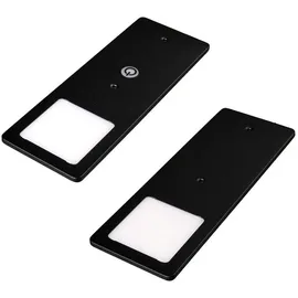 Kalb LED Unterbauleuchten 2er Set sehr flache schwarz