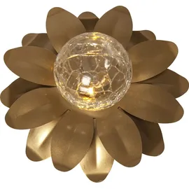 Star Trading LED Solardekoblume Lilly, 3er Pack - Gold,