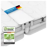 FlipLine Liebesbrücke für Matratzen All-IN-ONE Premium Set [200x18cm] für Familien & Paare mit rissfestem Bezug, Spanngurt und Transporttasche - Matratzenkeil Ritzenfüller Matratzenbrücke
