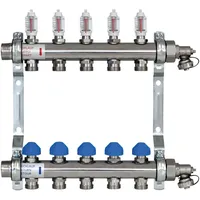 Zewotherm Verteiler Edelstahl, Premium für 9, HK, mit DFM