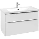 Villeroy & Boch Waschbeckenunterschrank 2 Auszüge 97,3 x 47,8 x 57,6 cm Weiß