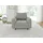 s-style möbel Sessel Zara Cord 72 x 71 x 70 cm Grau mit Kissen