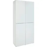 VOLEO Mehrzweckschrank 90,5 x 194 x 40 cm Weiß