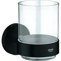 Grohe Glas Essentials mit Halter matte black