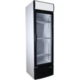 ZORRO Getränkekühlschrank 280 Liter weiß/schwarz mit Glastür - ZK 280