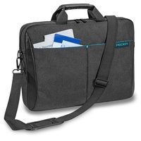 Pedea Laptoptasche *Lifestyle* Notebooktasche bis 17,3 Zoll 43,9 cm Umhängetasche mit Schultergurt, Schwarz