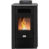 STUFE A PELLET ITALIA Colorado 15 KW WiFi | Pelletöfen Effizienz 92% Heizt 140m2 Autonomie 15 Std. Programmierbar WiFi-Steuerung 5 Geschwindigkeiten und Leistungsstufen 24 Monate Garantie Schwarz