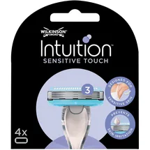 Wilkinson Sword Intuition Sensitive Touch, 4 Ersatzklingen mit 3 Klingen, Ersatz für Intuition Sensitive Touch-Rasierer, kompatibel mit der Produktreihe Intuition Complete