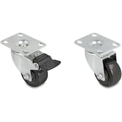 Delock Steckgehäuse-Rollensatz - schwerlast, 50 mm Durchmesser, Tragfähigkeit bi