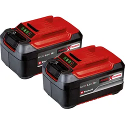 Akku EINHELL "18V 5,2Ah PXC-Twinpack", schwarz (schwarz, rot), B:156mm H:81mm T:177mm, Akkumulatoren