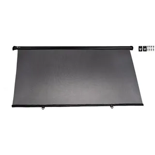 alca Autosonnenschutz Auto-Sonnenrollo 90 cm zum Anschrauben Autofenster UV Sonnenschutz, 55 x 2.5 cm, (Set, 1-St) schwarz