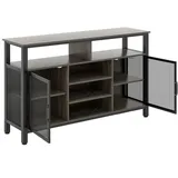 Costway Küchenschrank 140 x 40 x 82,5 cm Grau