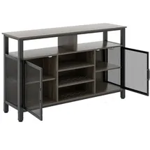 Costway Küchenschrank 140 x 40 x 82,5 cm Grau