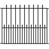 Floraworld Quick-Zaunfeld 102 x 126 x 5 cm grau
