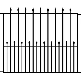 Floraworld Quick-Zaunfeld 102 x 126 x 5 cm grau