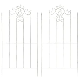 CLP Rankgitter Paula 2er Set 0 x 0 cm Antik Weiß