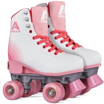 Apollo Rollschuhe Kinder und Erwachsene WEISS|orchideenpink 39/42