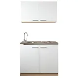 Respekta Merle Miniküche Pantry 100 cm weiß