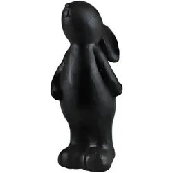 Dekofigur AM DESIGN "stehender Hase", schwarz, B:9,3cm H:24cm, Polyresin, Dekofiguren, Osterdekoration aus Polyresin