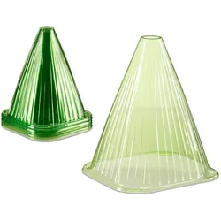 Relaxdays Relaxdays Pflanzenhut im 24er Set, Pflanzhilfe, Pflanzenschutz vor Frost, Schnecken & Vögeln, PVC, Pflanzglocke, grün