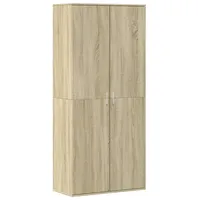 VidaXL Schuhschrank Sonoma-Eiche 80x39x178 cm Holzwerkstoff