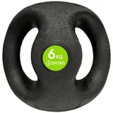 Sporti France Medizinball Mit Doppelgriff - noir / vert fluo - 6 kg