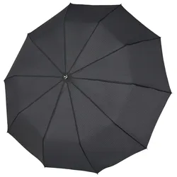 Doppler Taschenschirm Fiber Magic Mini Strong stars black grey