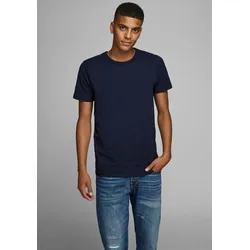 T-Shirt »JJEBASIC mit schmaler Passform für jeden Tag«, unifarben, modisch, schmal, Baumwollmischung, Rundhals, Gr. XXL, black, , 75171104-XXL