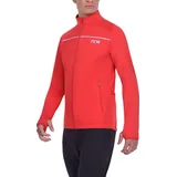 TCA Herren Thermische Radlaufjacke. Reflektierende atmungsaktive winddichte Jacke mit Reißverschlusstaschen - Rot, S - S