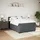 vidaXL Boxspringbett 140 x 200 cm Dunkelgrau
