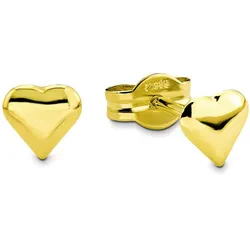 Paar Ohrstecker AMOR "Herz, 2015248", gelb (gelbgold, 585), Ohrringe, Damen, Gelbgold 585